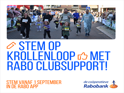 Stem op de Krollenloop met Rabo Clubsupport