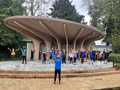 In de Herfstvakantie kidsclinic in het Julianapark